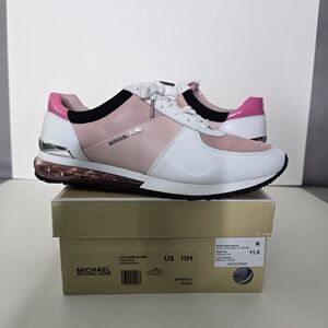 Michael Kors Women's Pink and White Sneakers